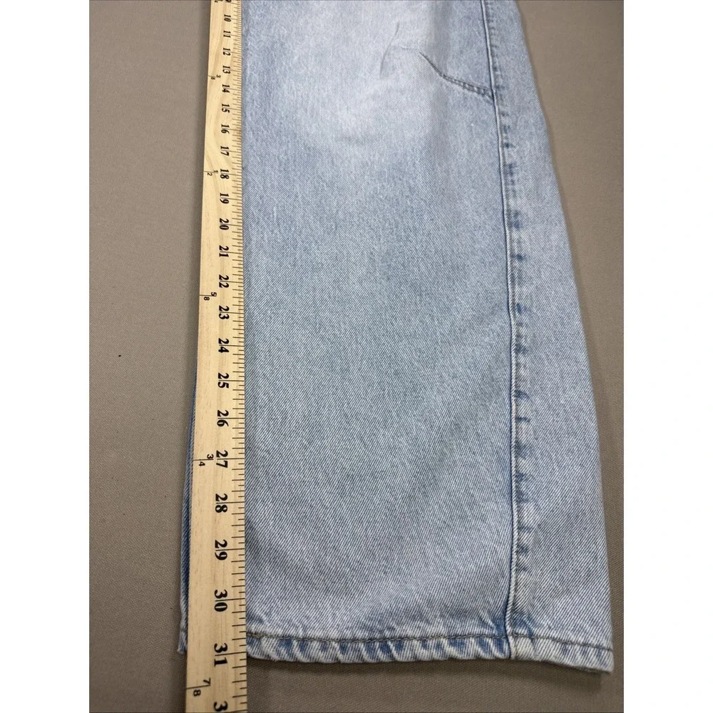 Levi's Cinch Barrel Jeans Womens 32x31 Blue Solid High Rise Loose Fit NWT